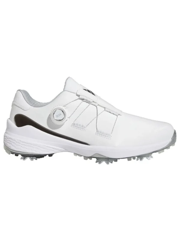 Men Adidas Mens Golf Shoes< Zg23 Boa Lightstrike Golf Shoes - Ftwr White/Core Black/Silver Met.