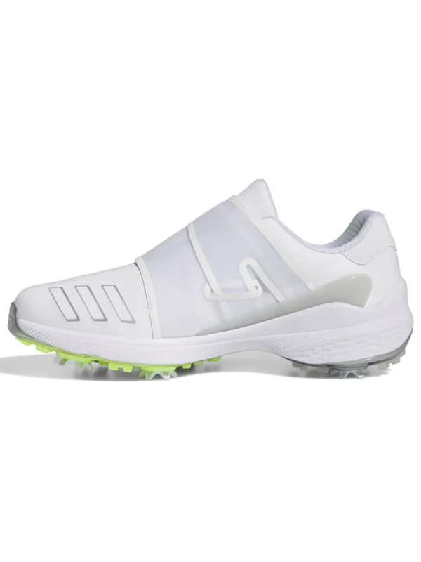 Men Adidas Mens Golf Shoes< Zg23 Boa Lightstrike Golf Shoes - Cloud White/Silver Metallic/Lucid Lemon