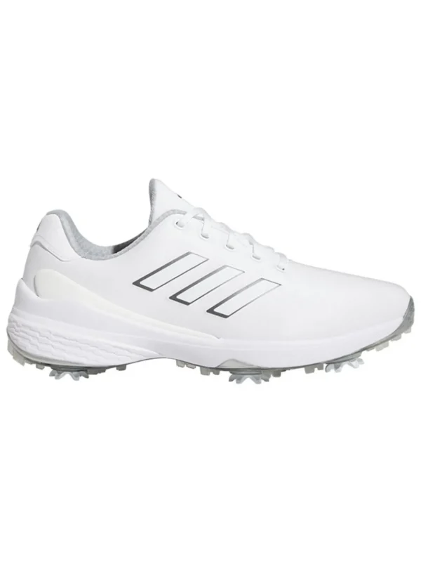 Men Adidas Mens Golf Shoes< Zg23 Golf Shoes - Ftwr White/Dark Silver Met./Silver Met.