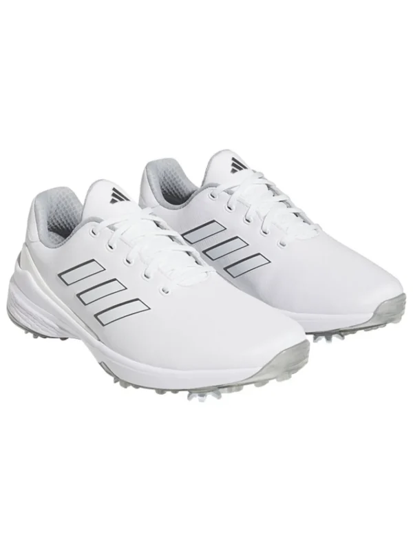 Men Adidas Mens Golf Shoes< Zg23 Golf Shoes - Ftwr White/Dark Silver Met./Silver Met.