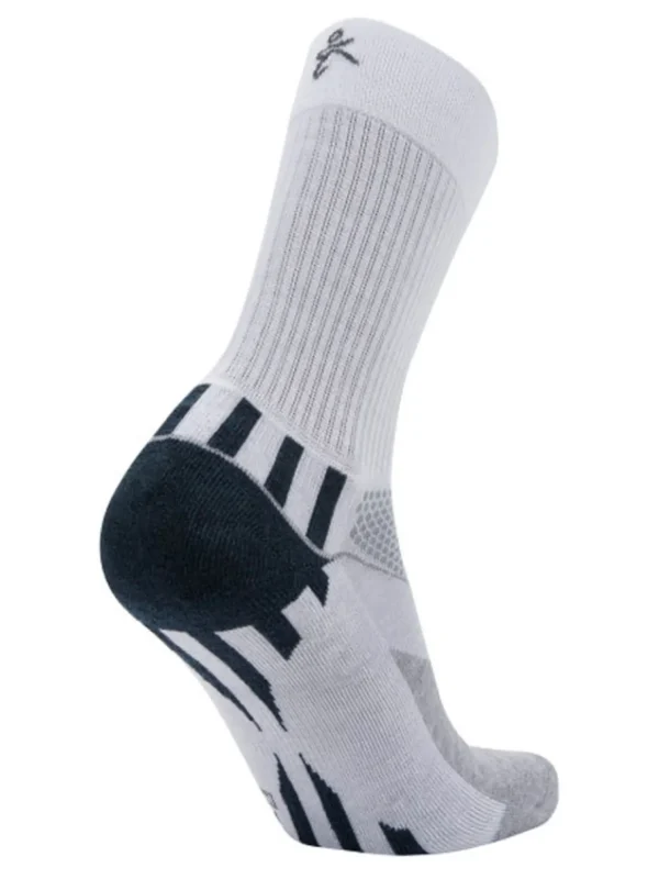 Balega Socks< Enduro V-Tech Crew Socks - White/Midgrey