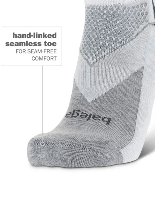 Balega Socks< Enduro V-Tech Low Cut Socks - White/Midgrey