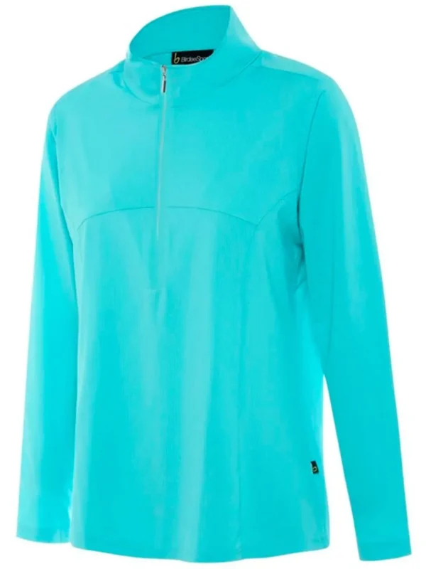 Women Birdee Sport Shirts< Women'S Breeze Uv Long Sleeve Top - Aqua