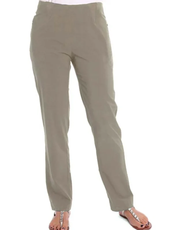 Women Birdee Sport Pants< Women'S Techno Slide On Long Pant - Taupe