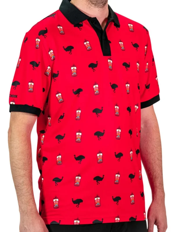 Men Bush Chook Shirts< Filthy Chook Polo - Multi