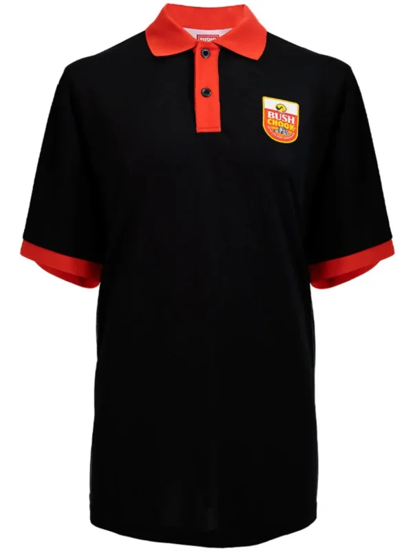 Men Bush Chook Shirts< Shield Polo - Black