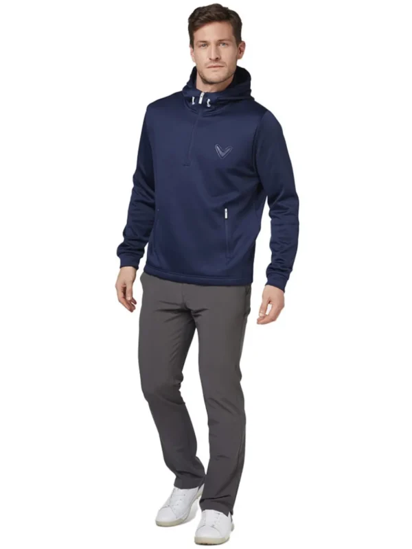 Men Callaway Jumpers< Aquapel Technical Hoodie - Peacoat