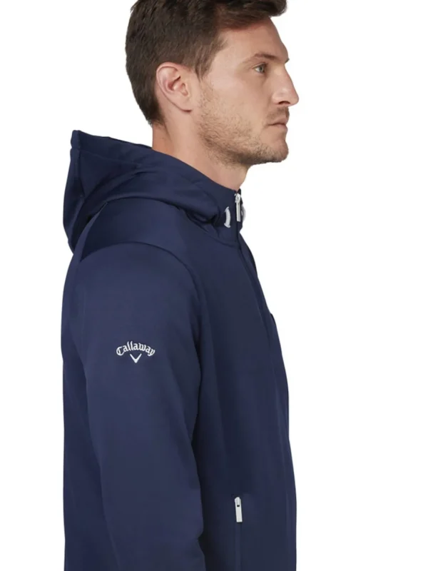 Men Callaway Jumpers< Aquapel Technical Hoodie - Peacoat