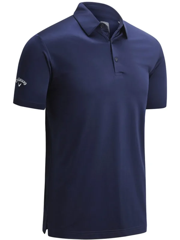 Men Callaway Shirts< Swingtech Solid Polo - Peacoat