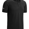 Men Callaway Shirts< Swingtech Solid Polo - Caviar