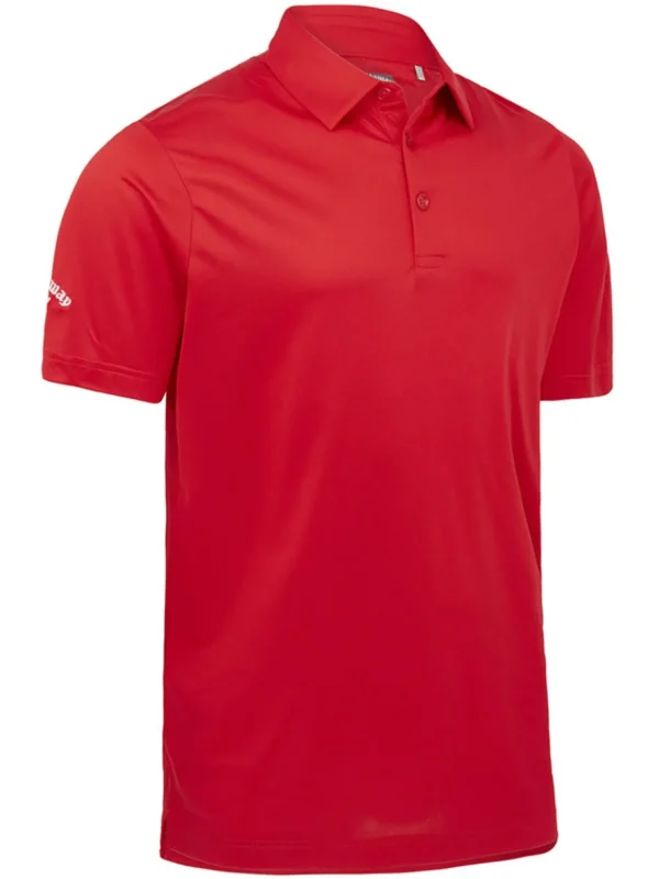 Men Callaway Shirts< Swingtech Solid Polo - True Red