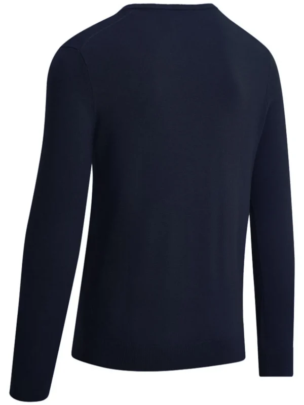 Men Callaway Jumpers< V-Neck Merino Sweater - Dark Navy