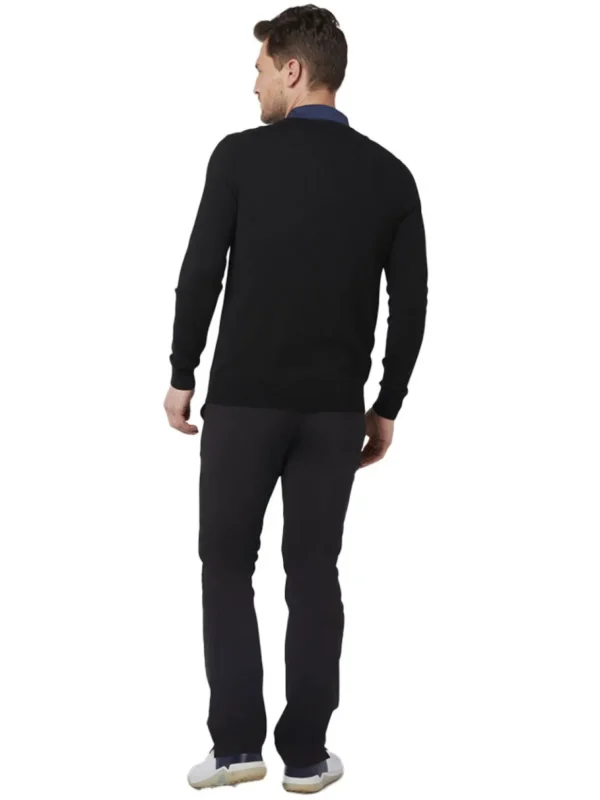 Men Callaway Jumpers< V-Neck Merino Sweater - Black Onyx