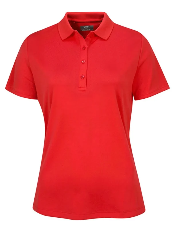 Women Callaway Shirts< Women'S Swingtech Solid Polo - True Red