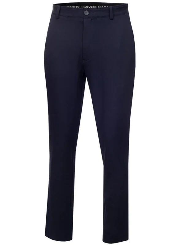 Men Calvin Klein Pants< Bullet Regular Fit Stretch Trouser - Navy