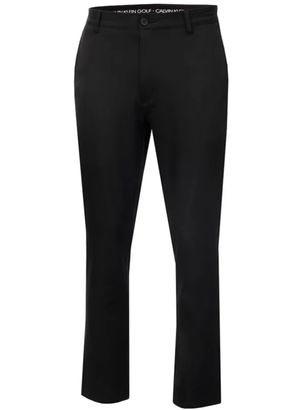 Men Calvin Klein Pants< Bullet Regular Fit Stretch Trouser - Black