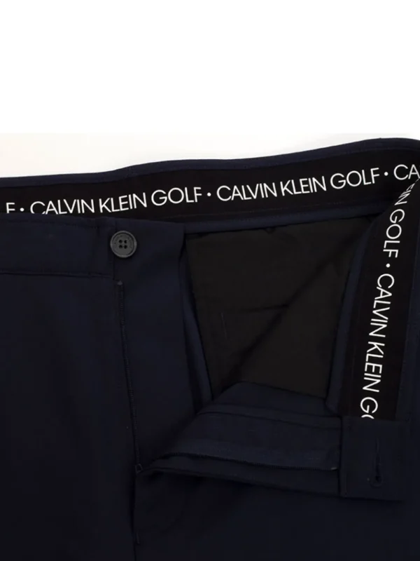 Men Calvin Klein Pants< Bullet Regular Fit Stretch Trouser - Navy