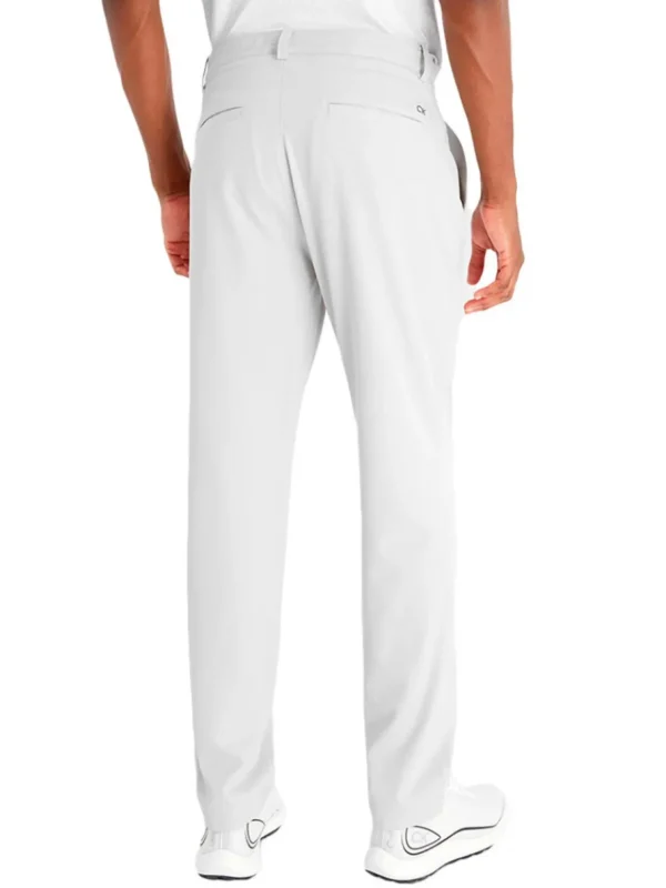 Men Calvin Klein Pants< Bullet Regular Fit Stretch Trouser - Pale Silver