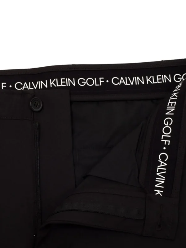 Men Calvin Klein Pants< Bullet Regular Fit Stretch Trouser - Black