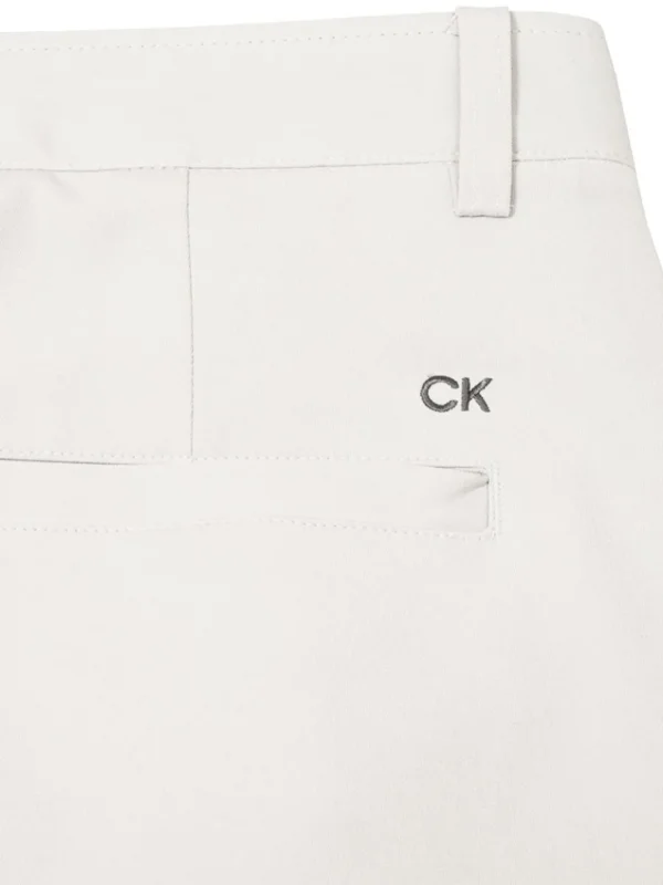 Men Calvin Klein Pants< Bullet Regular Fit Stretch Trouser - Pale Silver