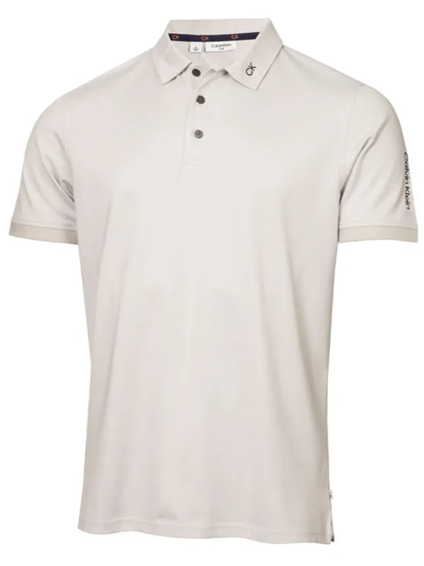 Men Calvin Klein Shirts< Concord Polo - Pale Silver Marl