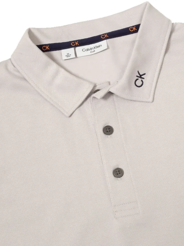 Men Calvin Klein Shirts< Concord Polo - Pale Silver Marl