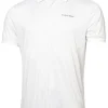 Men Calvin Klein Shirts< Fracture Print Polo - White/Pulse Silver