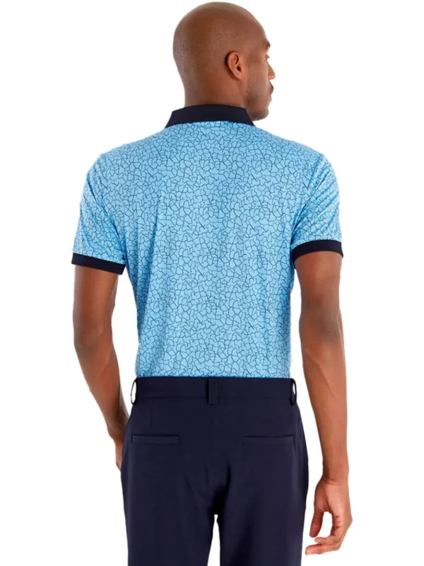 Men Calvin Klein Shirts< Fracture Print Polo - Boy Blue