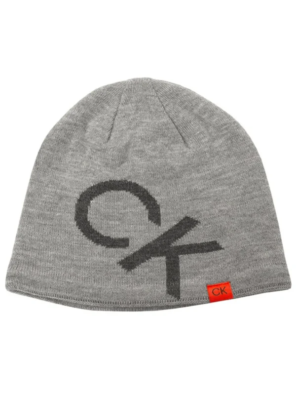 Calvin Klein Beanies & Mitts< Large Monogram Reversible Beanie