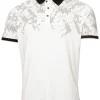 Men Calvin Klein Shirts< Nashua Printed Polo - White/Black