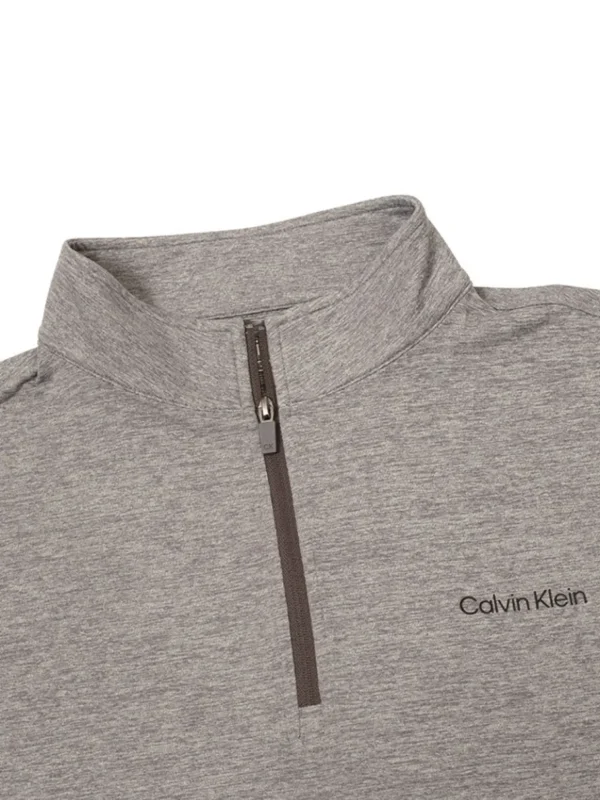 Men Calvin Klein Jumpers< Newport Half Zip - Silver Marl