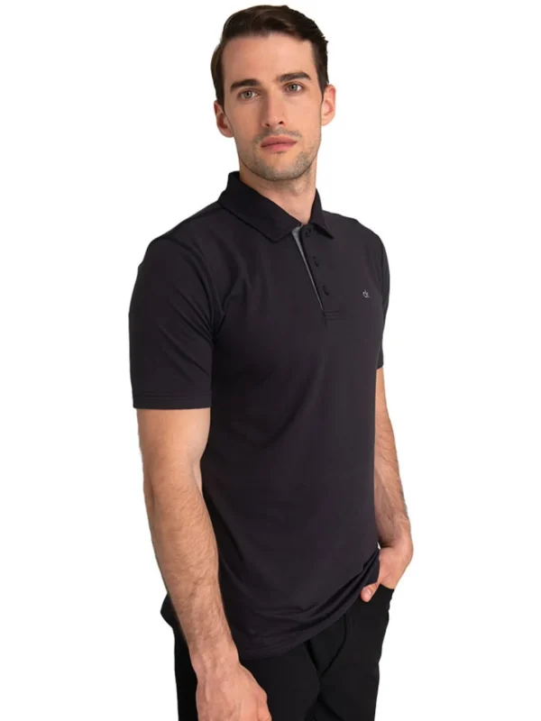 Men Calvin Klein Shirts< Newport Polo - Black