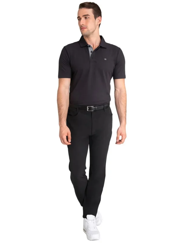 Men Calvin Klein Shirts< Newport Polo - Black