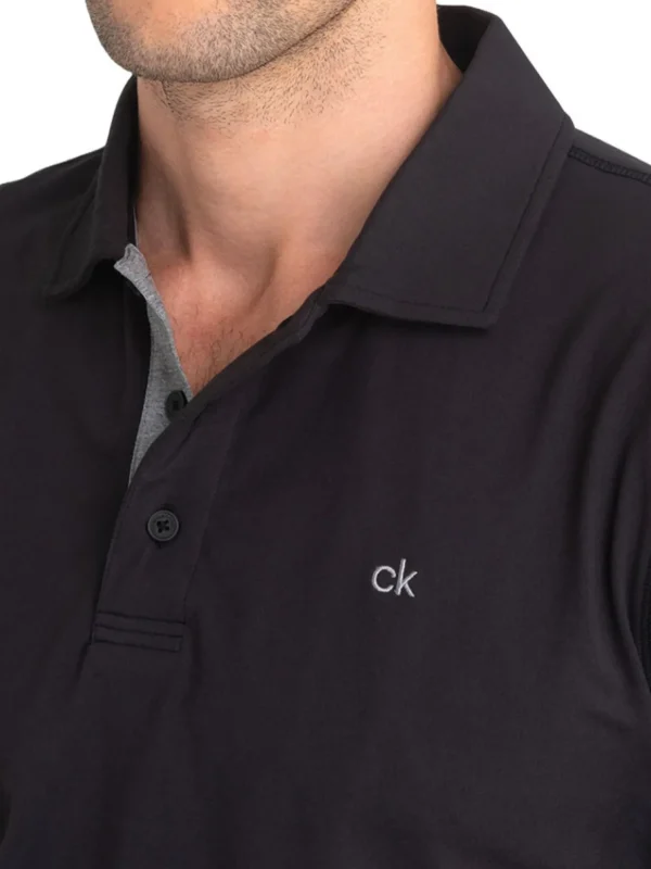 Men Calvin Klein Shirts< Newport Polo - Black