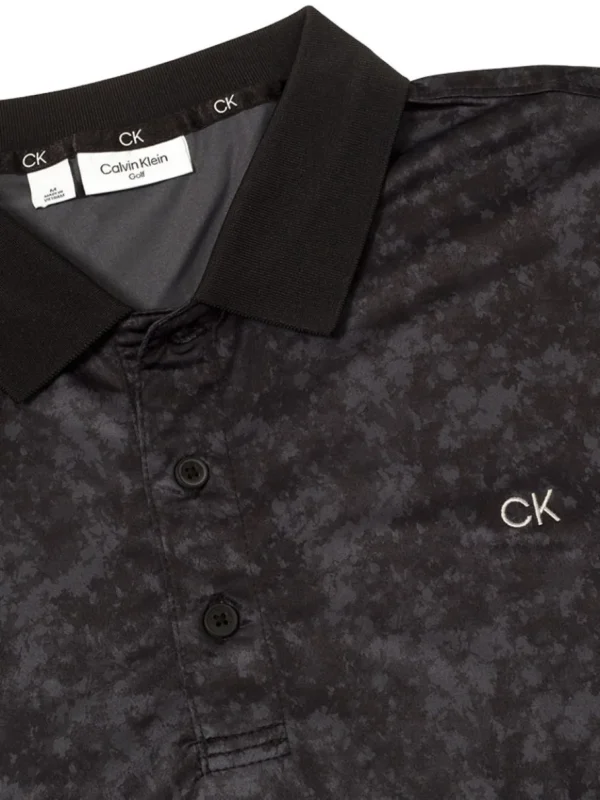 Men Calvin Klein Shirts< Tie Dye Print Polo - Black