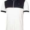 Men Calvin Klein Shirts< Whitman Zipped Polo - White/Navy