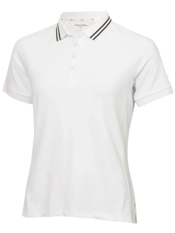 Women Calvin Klein Shirts< Women'S Blair Polo - White