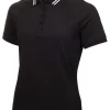 Women Calvin Klein Shirts< Women'S Blair Polo - Black