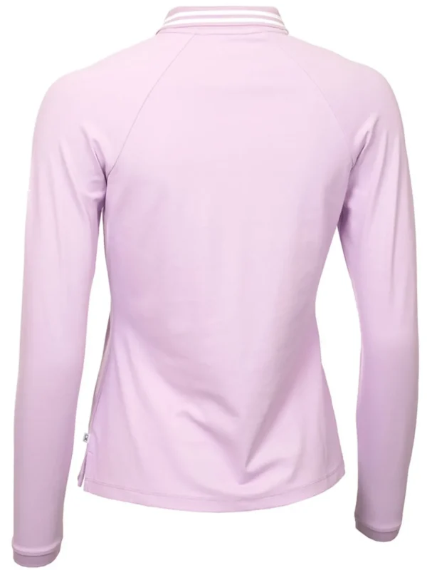 Women Calvin Klein Shirts< Women'S Blair Long Sleeve Polo - Lilac