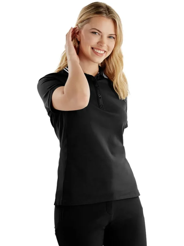 Women Calvin Klein Shirts< Women'S Blair Polo - Black