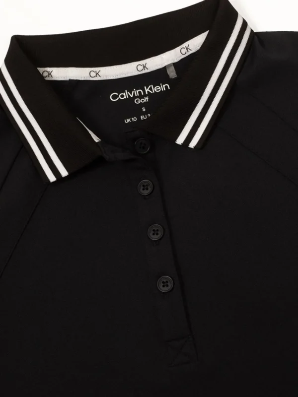 Women Calvin Klein Shirts< Women'S Blair Polo - Black