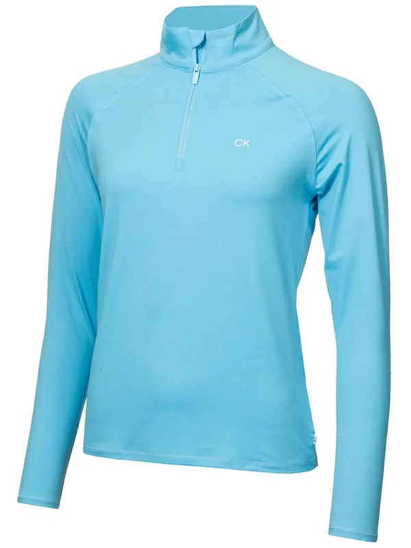 Women Calvin Klein Jumpers< Women'S Bolina 1/4-Zip Mid-Layer - Heritage Blue