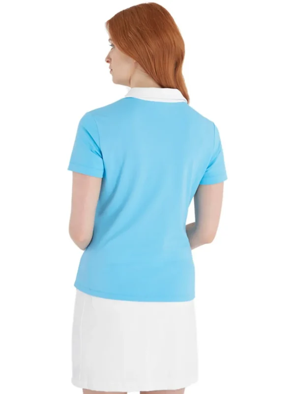 Women Calvin Klein Shirts< Women'S Canisteo Polo - Heritage Blue/White