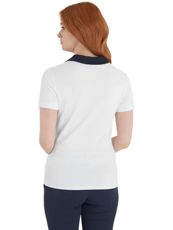 Women Calvin Klein Shirts< Women'S Canisteo Polo - White/Navy