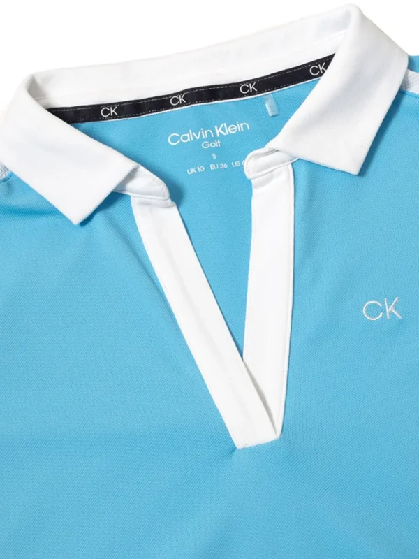 Women Calvin Klein Shirts< Women'S Canisteo Polo - Heritage Blue/White