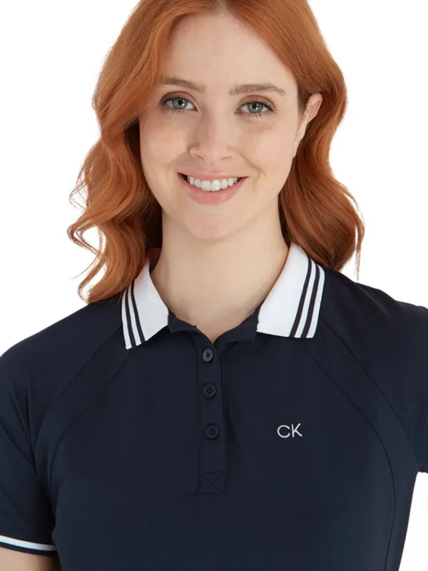 Women Calvin Klein Shirts< Women'S Genesee Polo - Navy/White