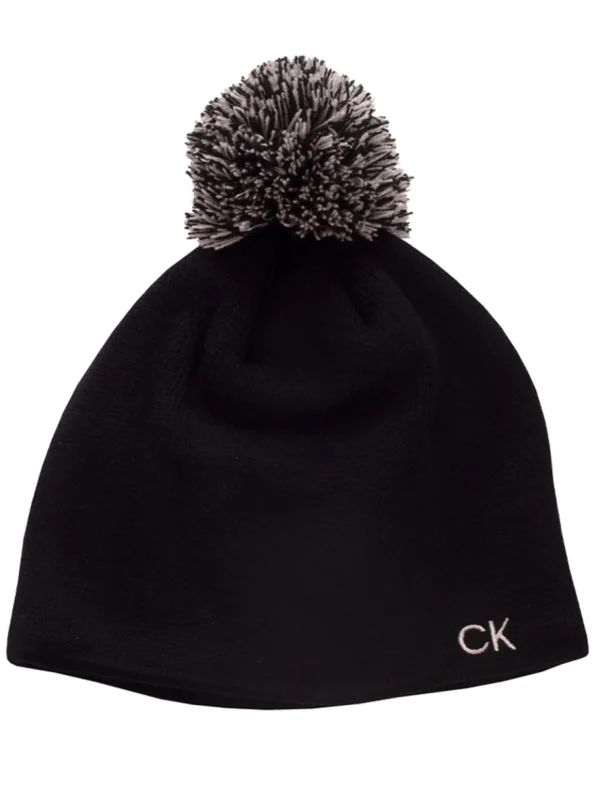 Calvin Klein Beanies & Mitts< Women'S Gorra Bobble Beanie - Black