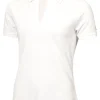 Women Calvin Klein Shirts< Women'S Jenny Open Neck Polo - White