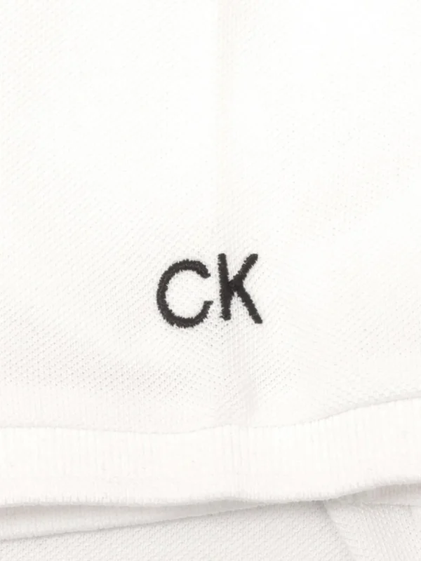 Women Calvin Klein Shirts< Women'S Jenny Open Neck Polo - White