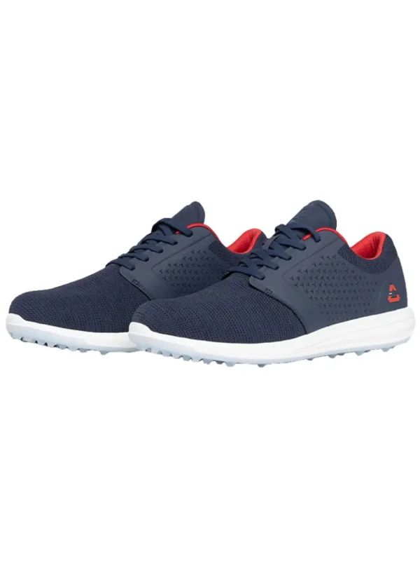 Men Cuater Mens Golf Shoes< The Moneymaker Golf Shoes - Navy/Red